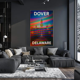 Charming Dover Delaware Scenic Travel Photography Realism Vibrant Wall Decor Poster