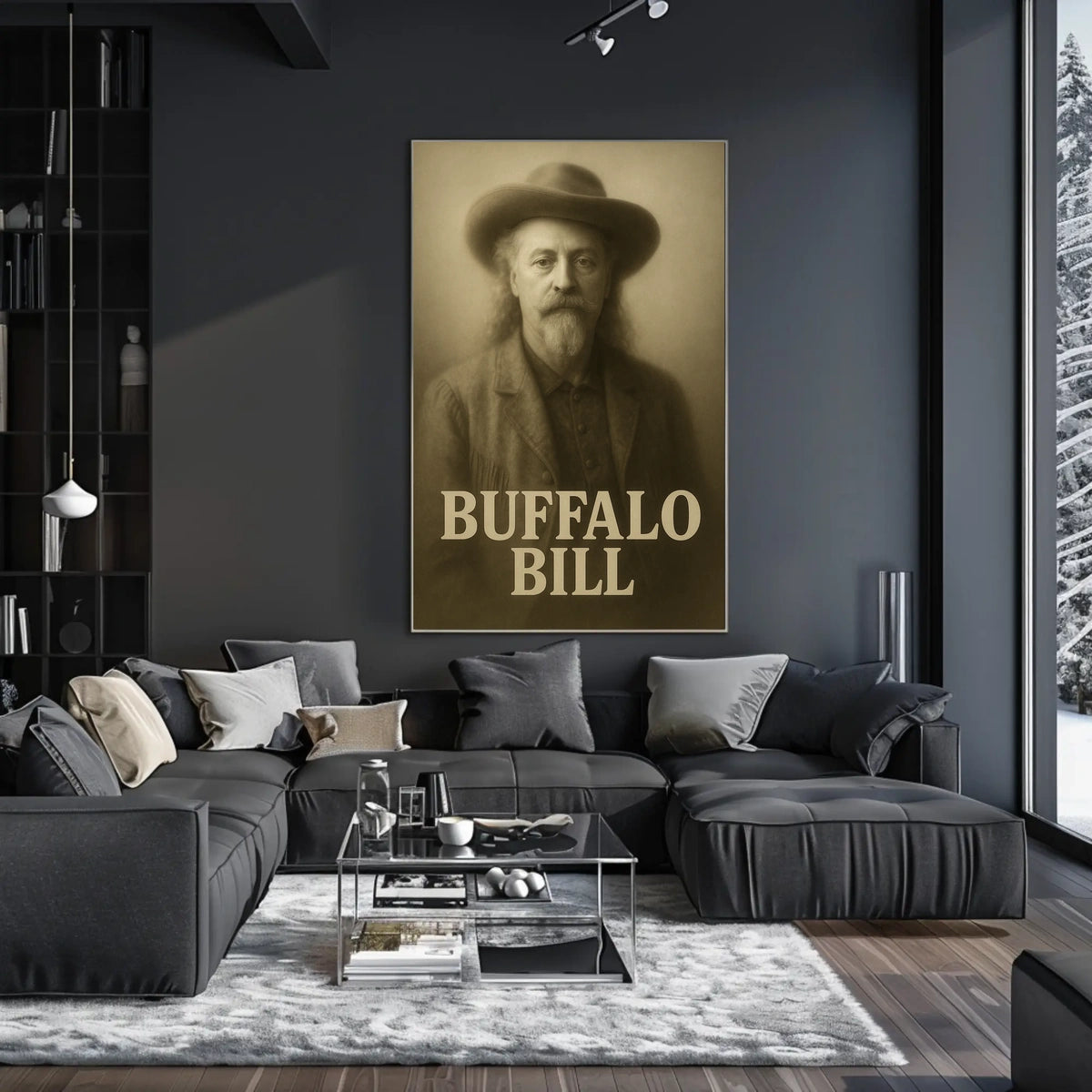 Buffalo Bill Iconic Vintage Historical Poster
