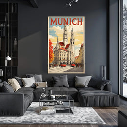 Munich Cityscape Poster