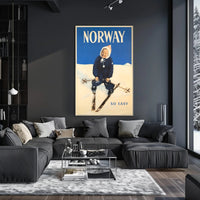 Norway Winter Travel Poster PosterGoat
