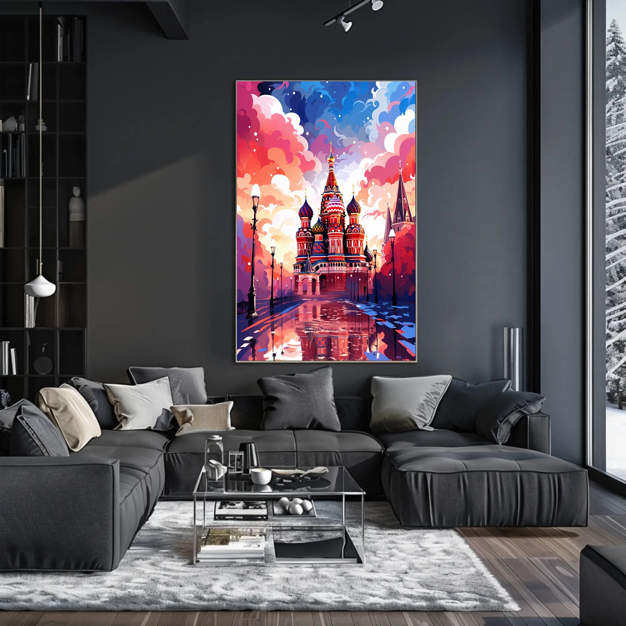 Vibrant St. BasilS Cathedral Poster