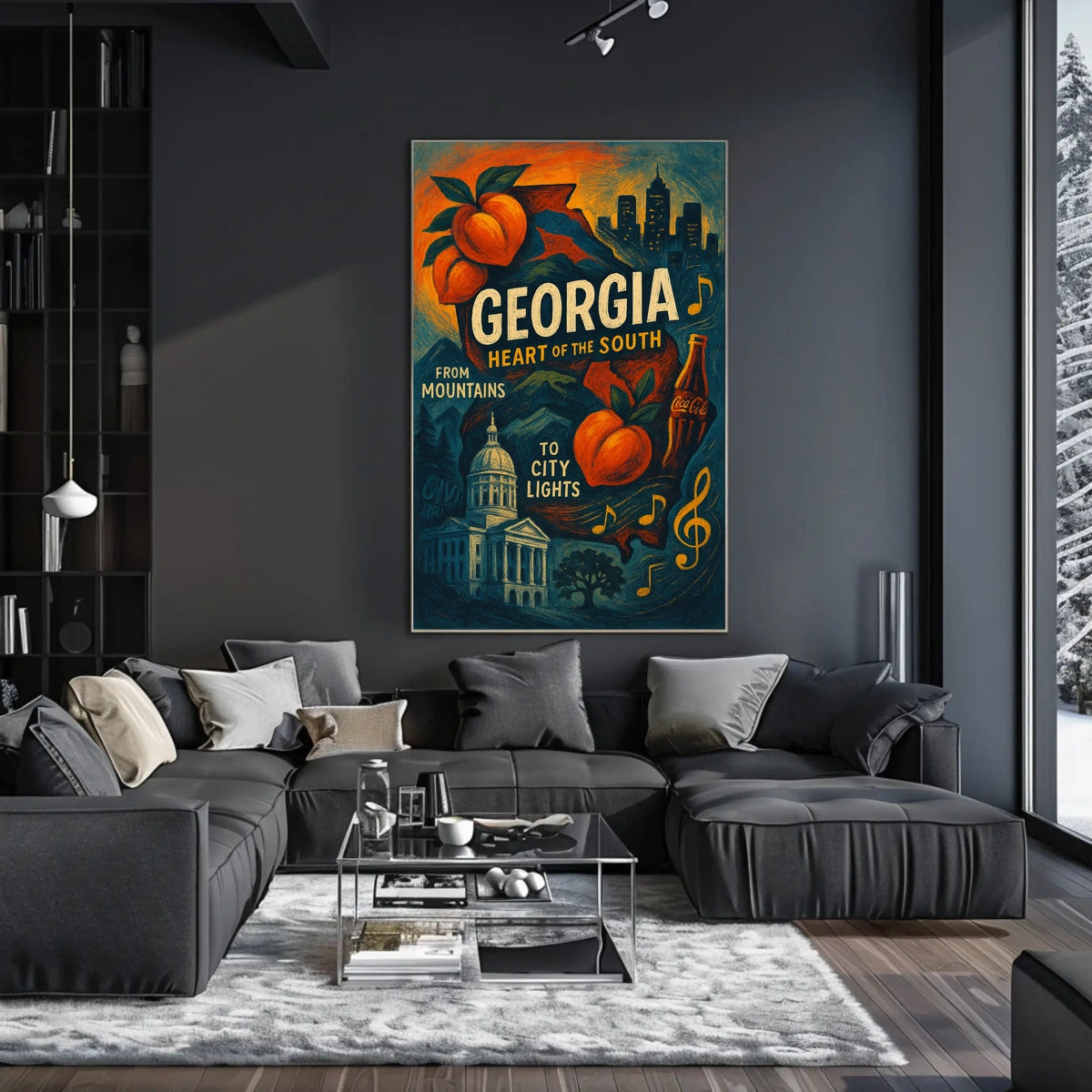 Georgia Heart Of The South Poster