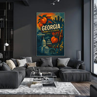 Georgia Heart Of The South Poster