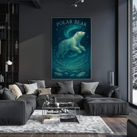 Polar Bear Guardian of the Frozen Sky Poster