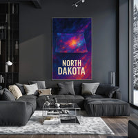 North Dakota Cosmic Landscape Poster