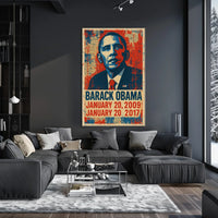 Barack Obama 44th President of the United States Street Art Mashup Poster