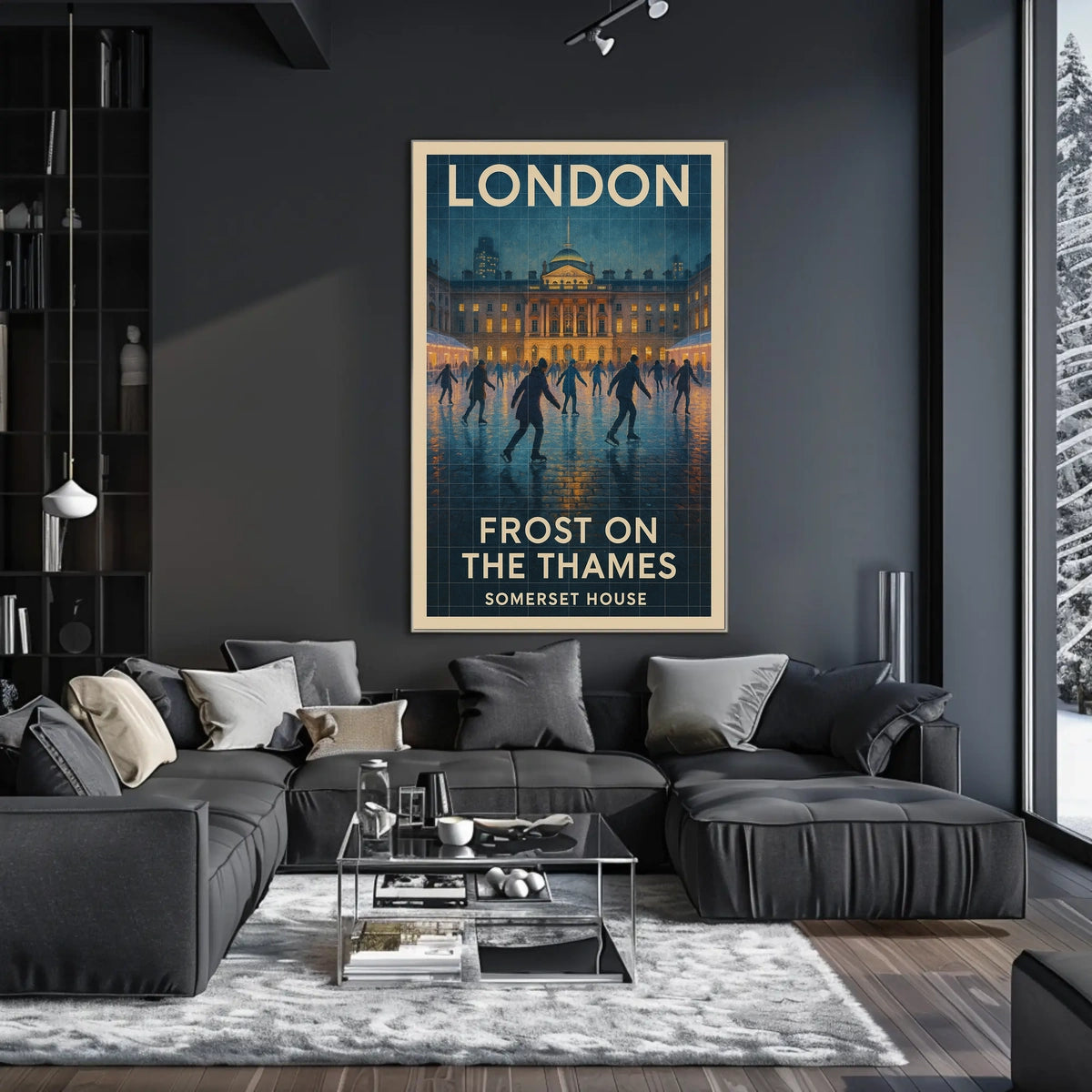 Frost On The Thames Poster