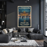 Frost On The Thames Poster