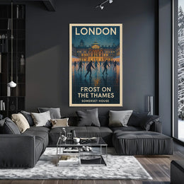 Frost On The Thames Poster