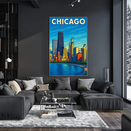 Chicago Skyline Poster