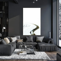 Serene Winter Landscape Art Print - Abstract or Artistic Poster