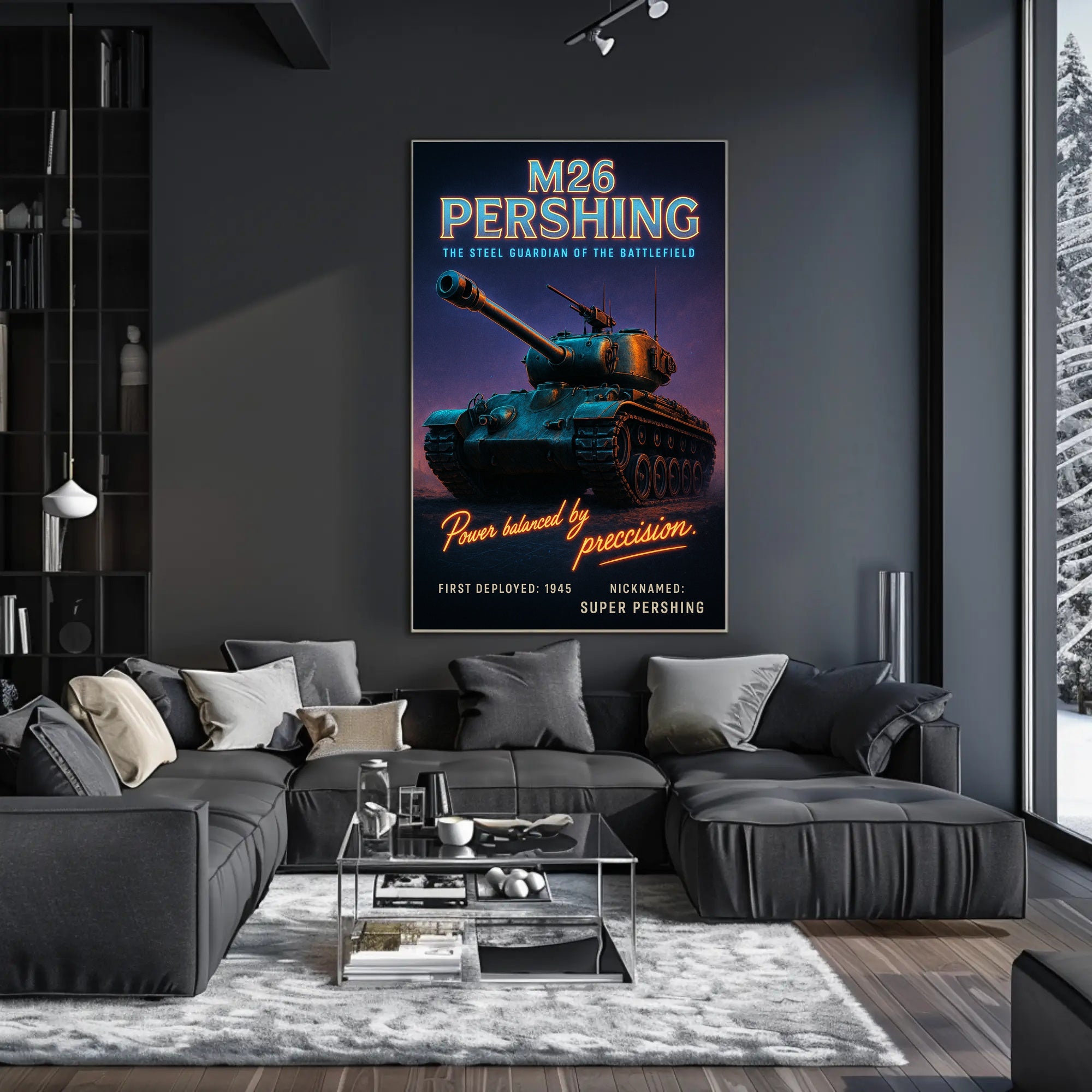 M26 Pershing The Steel Guardian Poster PosterGoat