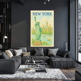 New York Iconic Cityscape Poster