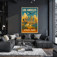 Los Angeles Pan Am Travel Poster