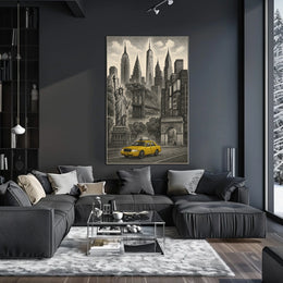 Iconic New York City Landmarks Poster
