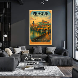 Prague A Tapestry of History and Elegance Poster