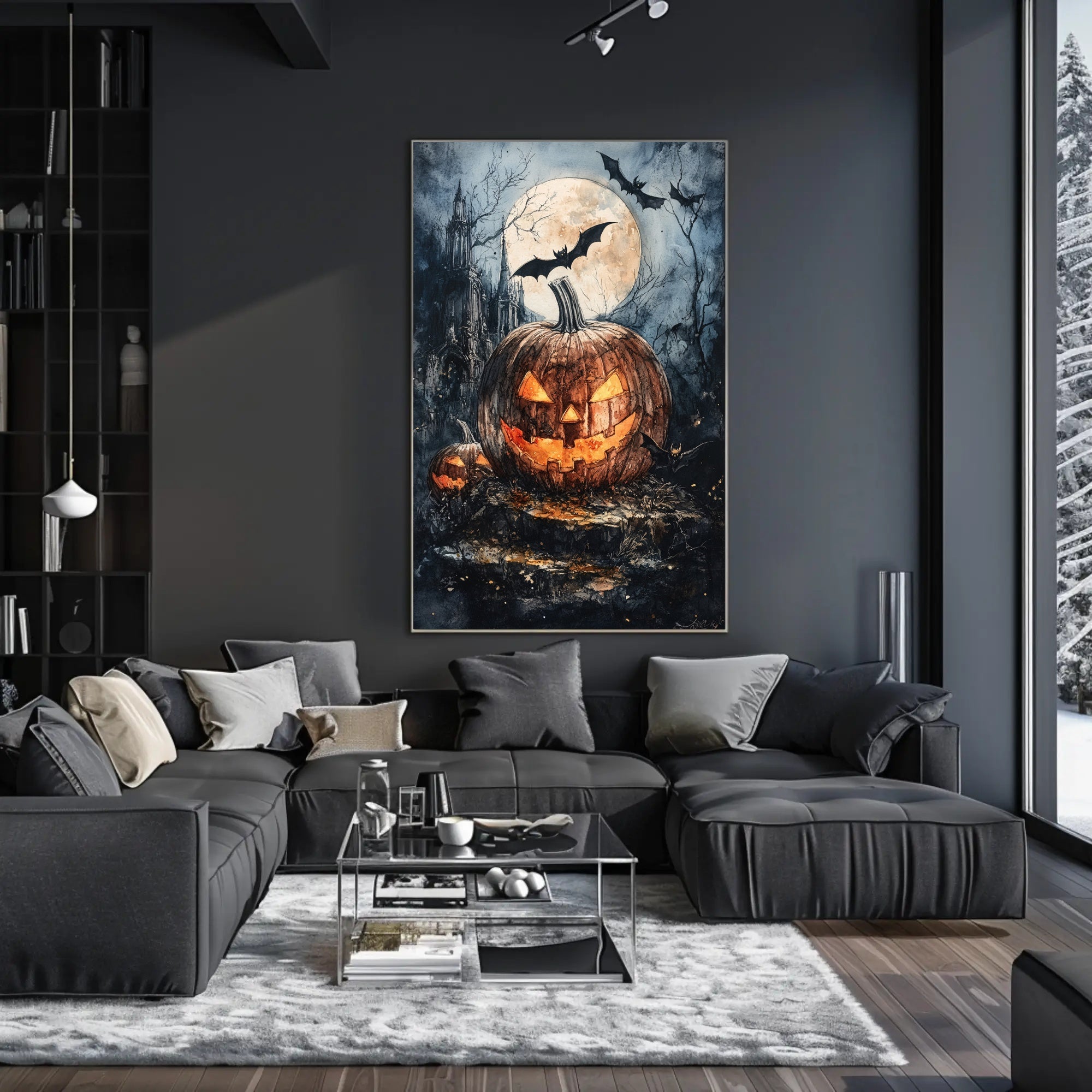 Haunted Halloween Night Poster