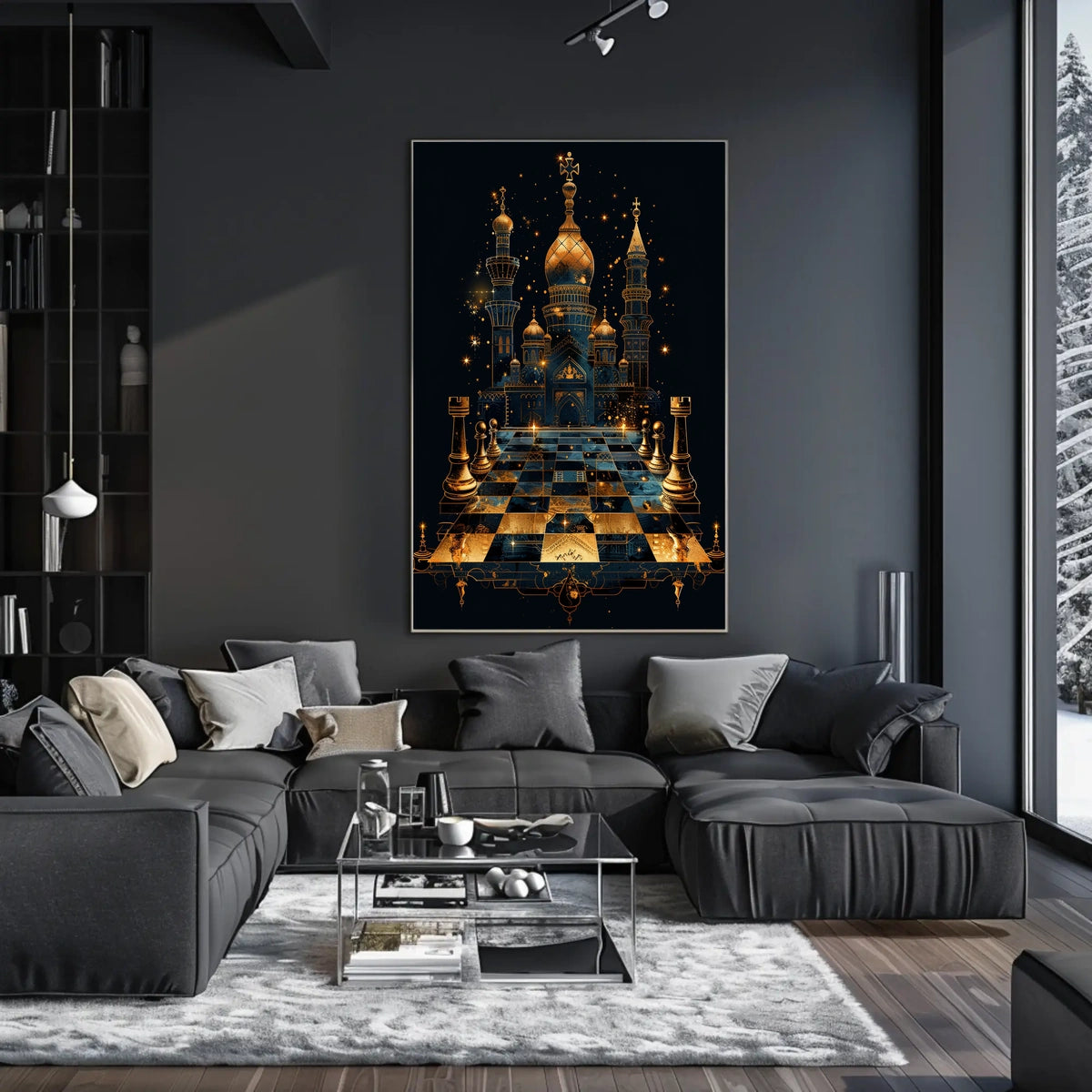 Mystical Chess Kingdom Poster
