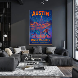 Austin River Of Lights Poster