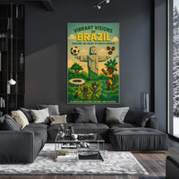 Vibrant Visions of Brazil Poster