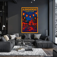 Albuquerque Desert Glow Poster