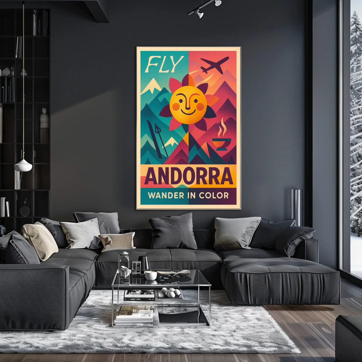 Fly Andorra Wander in Color Poster
