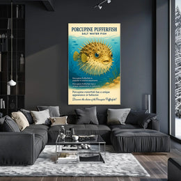 Discover the Porcupine Pufferfish Poster