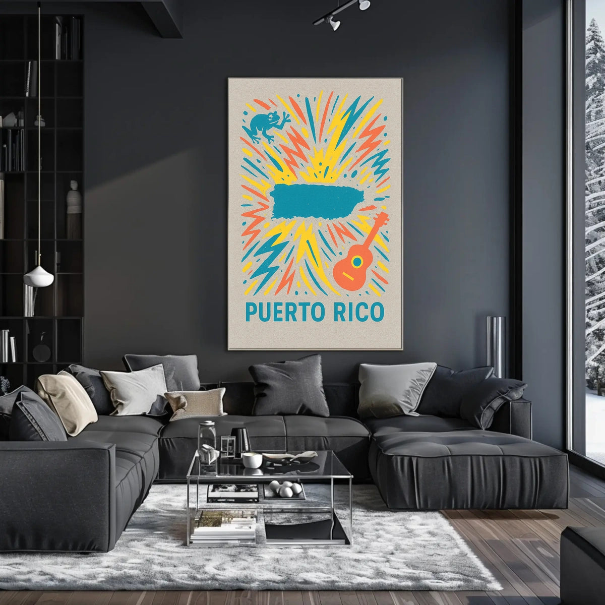 Vibrant Puerto Rico Poster For Home Decor Lovers Travel Art