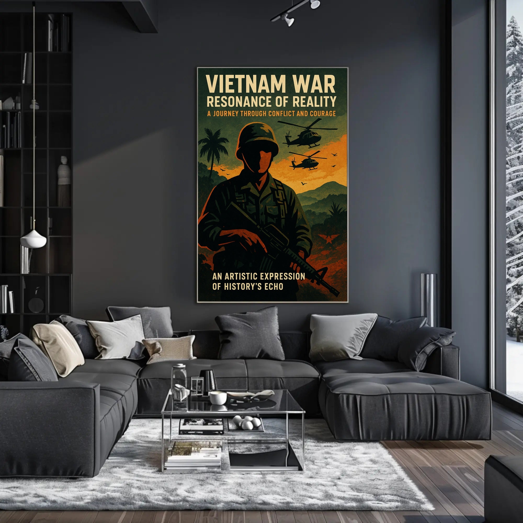 Vietnam War Vintage Poster Historical Military Print