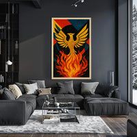 Phoenix Rebirth Artistic Masterpiece: Abstract, Artistic, or Pop Culture Poster