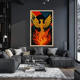Phoenix Rebirth Artistic Masterpiece: Abstract, Artistic, or Pop Culture Poster