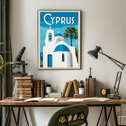Cyprus Vintage Poster