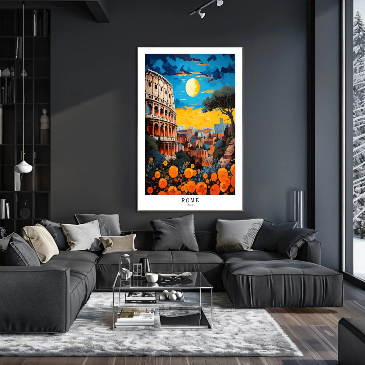 Rome A Vibrant Cityscape Poster