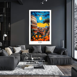 Rome A Vibrant Cityscape Poster