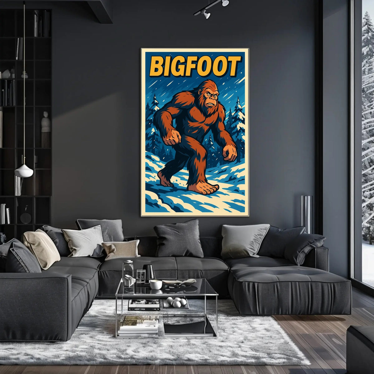 Bigfoot In The Wilderness Poster