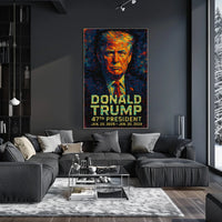 The Dynamic Persona of Donald Trump A Mosaic Fusion Poster