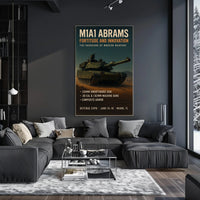 M1A1 Abrams Fortitude and Innovation Poster