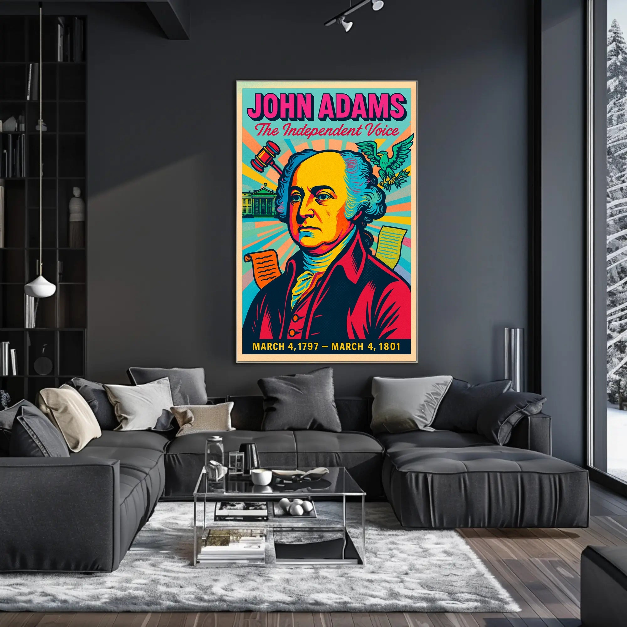 John Adams The Independent Voice Poster PosterGoat