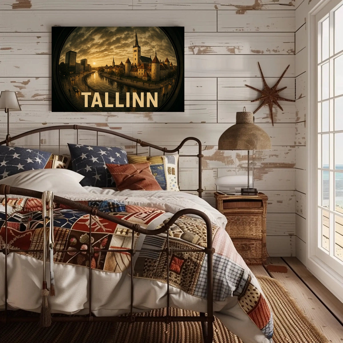 Tallinn at Dusk Poster