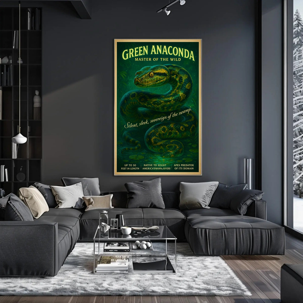 Master Of The Wild Green Anaconda Poster