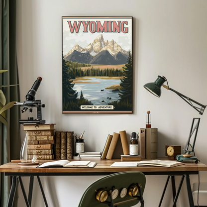 Wyoming Vintage Poster