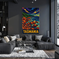 Tasmania Coastal Landscape Poster