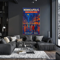 Minneapolis North Star Lights Poster