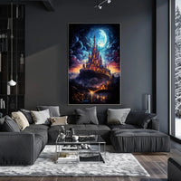 Enchanted Moonlit Castle Poster