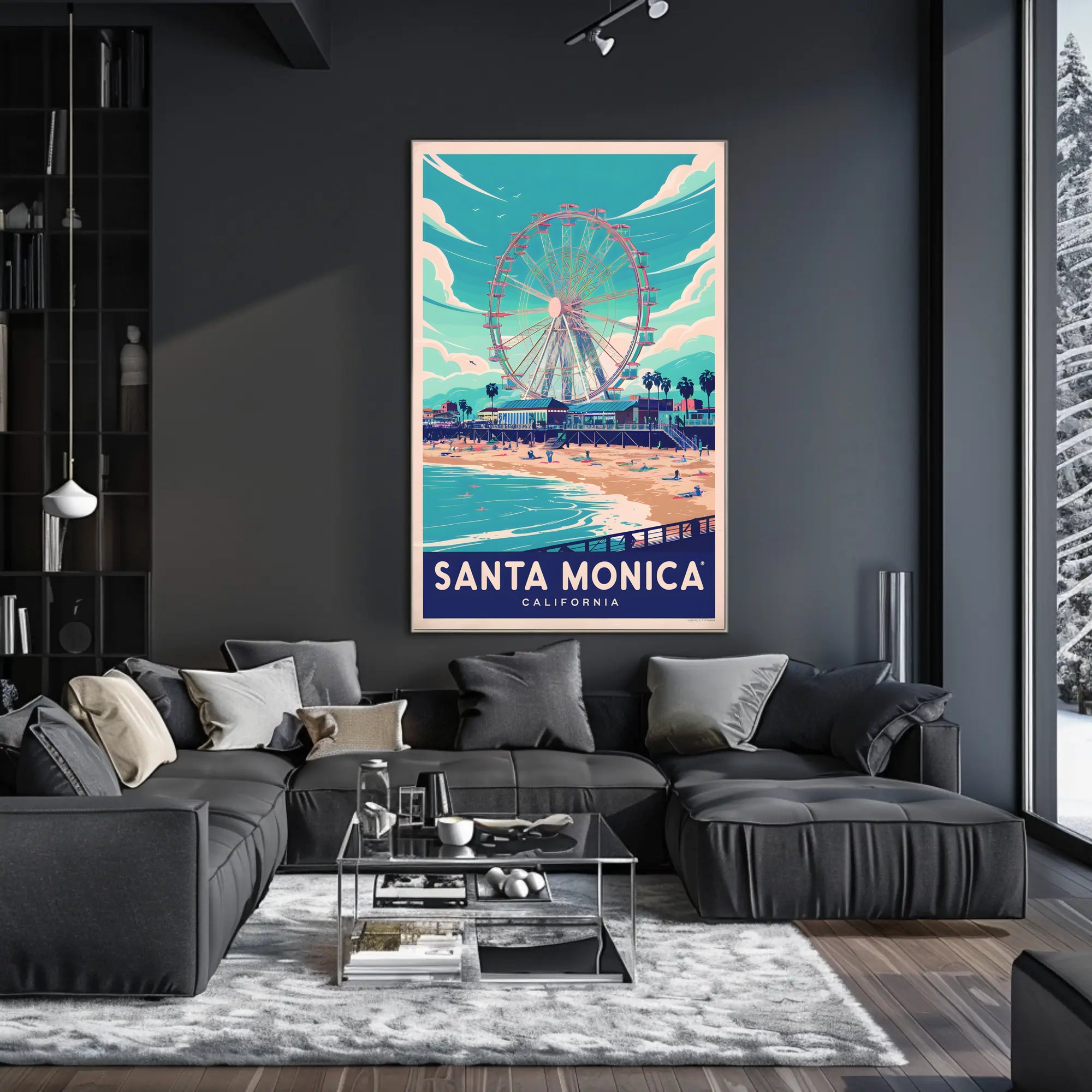 Santa Monica Beachside Bliss Poster