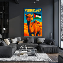 Western Sahara A Vibrant Tribute Poster