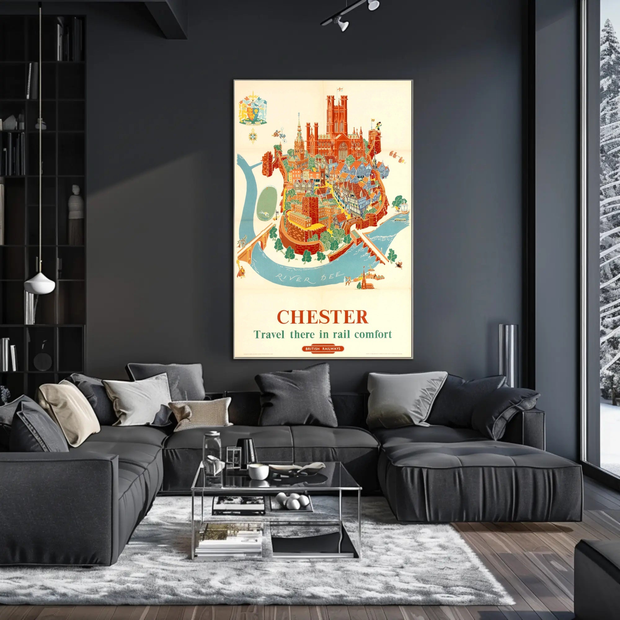 Chester Travel Poster: British Railways Vintage Adventure PosterGoat