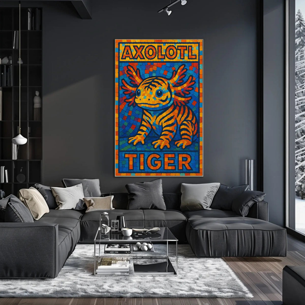 Axolotl Tiger Poster