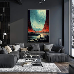 Cosmic Landscape Exploration Poster PosterGoat