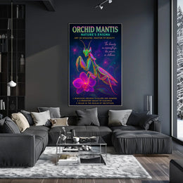 Orchid Mantis Natures Enigma Poster